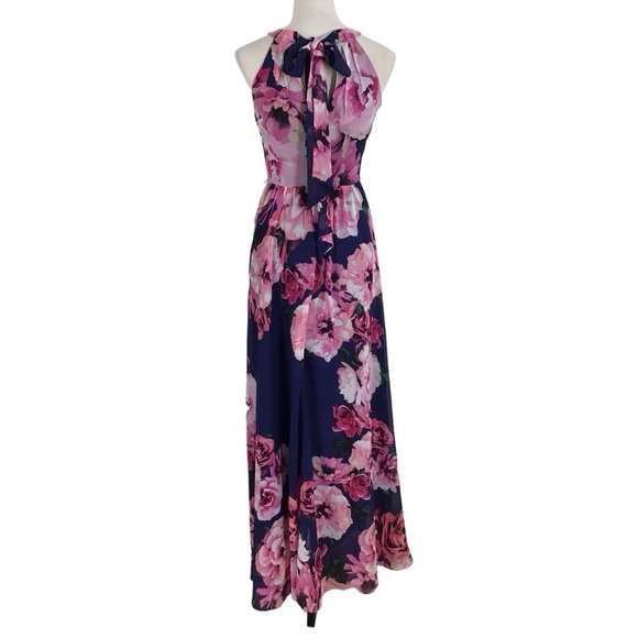 INC International Concepts Floral Halter Maxi Dress Size 0 NEW - Picture 4 of 8